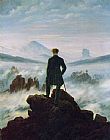 Caspar David Friedrich Wanderer above the Sea of Fog painting